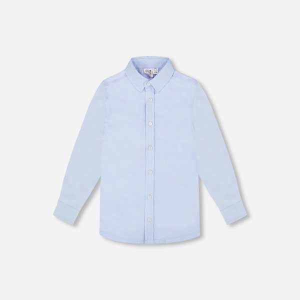 Long Sleeve Button Down Shirt Pale Blue
