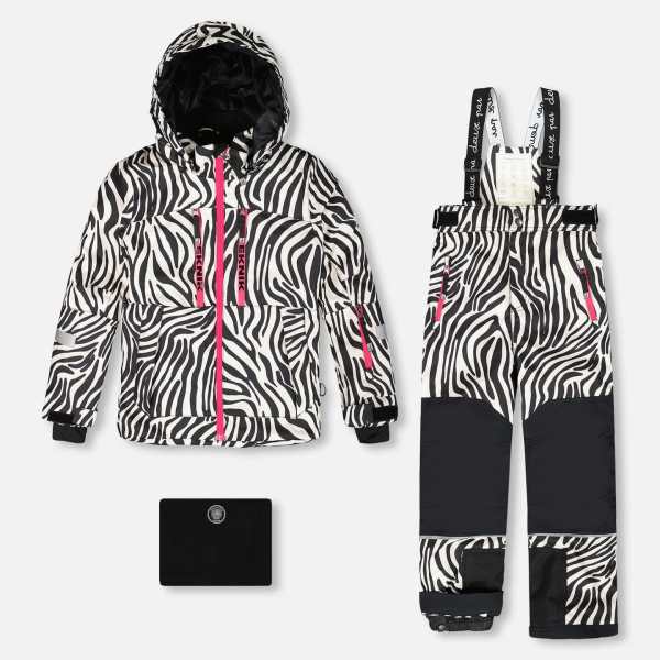 Two-Piece Teknik Snowsuit Zebra Print