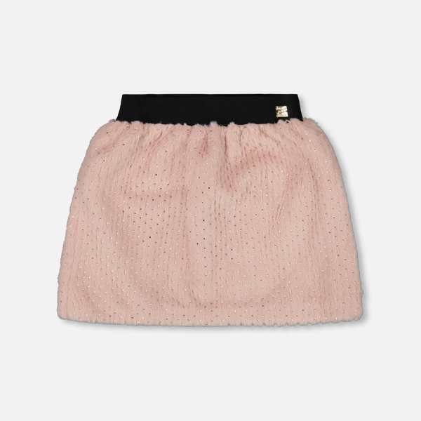 Fake Fur Skirt Pink