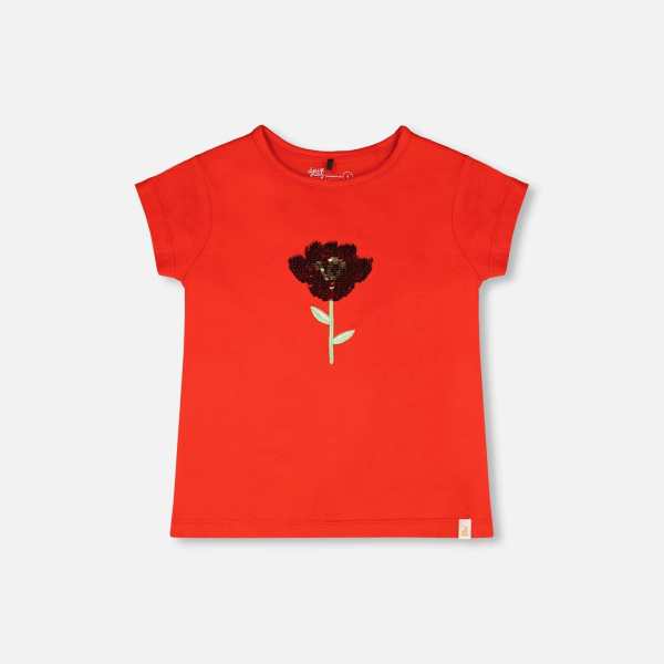 Organic Cotton Jersey T-Shirt Red