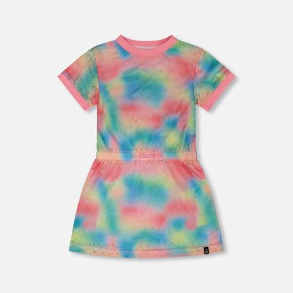 Mesh Beach Dress Multicolor