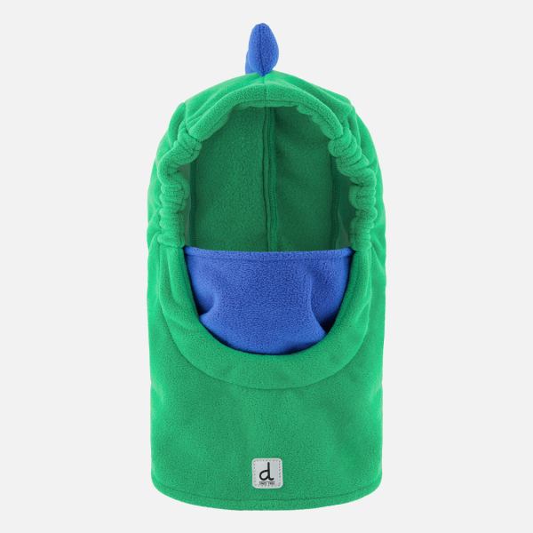 Oversized Dino Polar Balaclava For Ski Helmet Bright Green