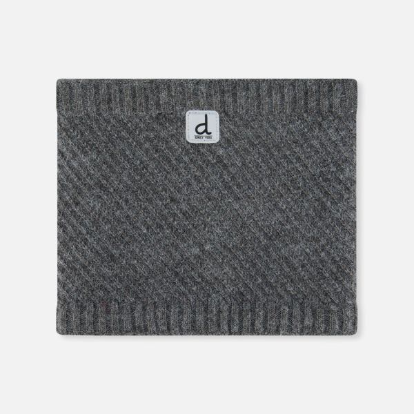 Winter Knit Neckwarmer Cool Dark Grey