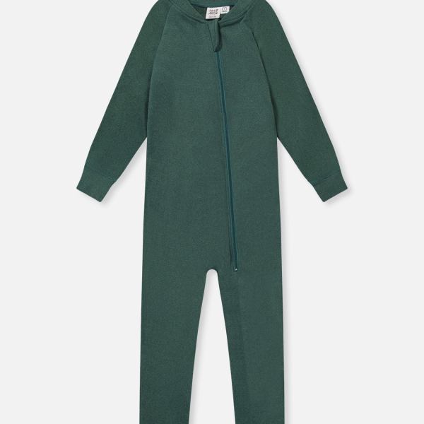 Baby One Piece Thermal Underwear Sage Green