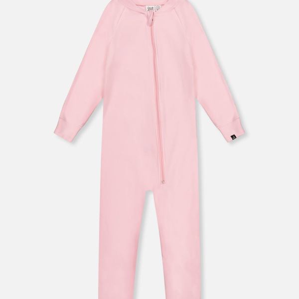 Baby One Piece Thermal Underwear Pale Pink