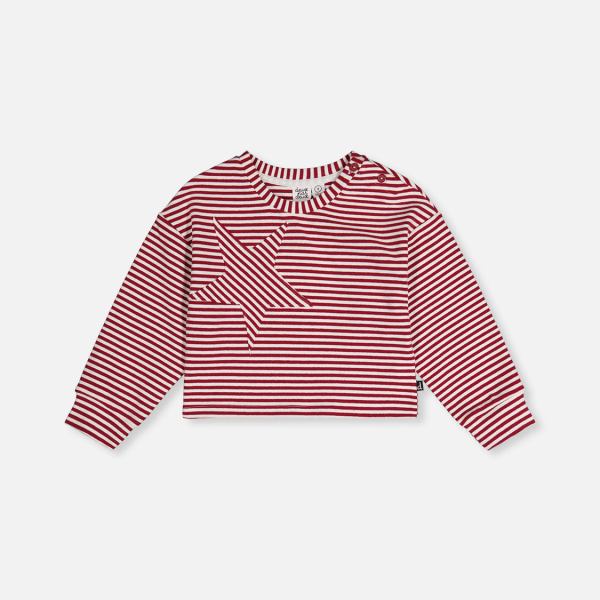 Soft Jersey Top Red And White Stripes
