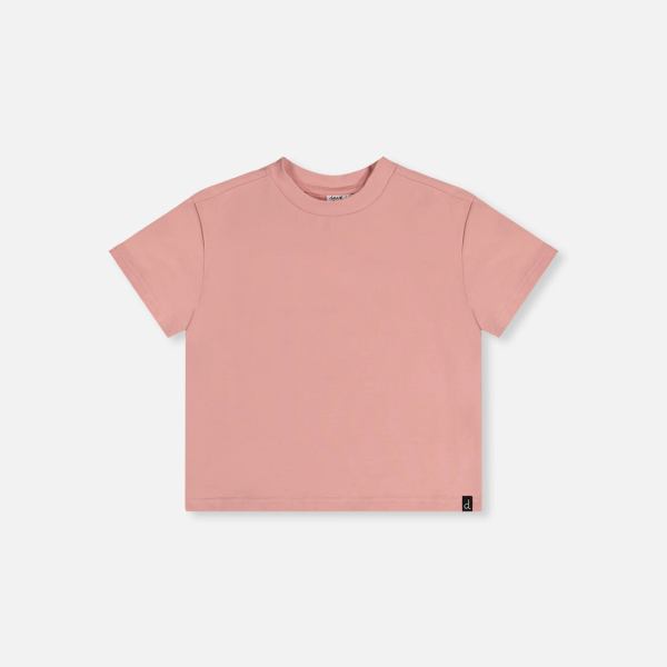 Heavy Jersey Wide Short Sleeve T-Shirt Pink