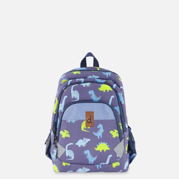 Little Kids Backpack Blue Printed Dinos