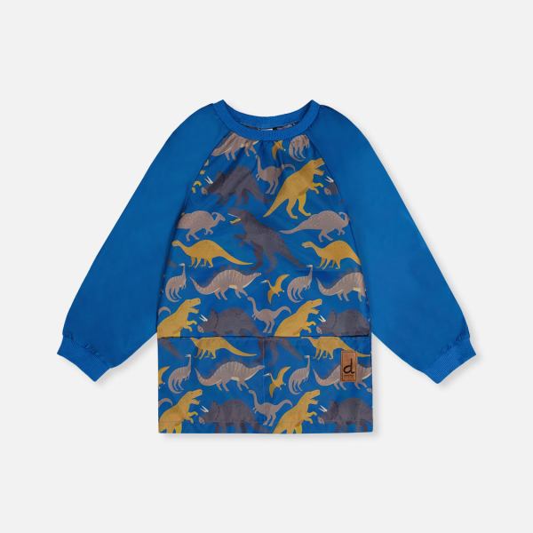 Apron Blue Dinosaur Print