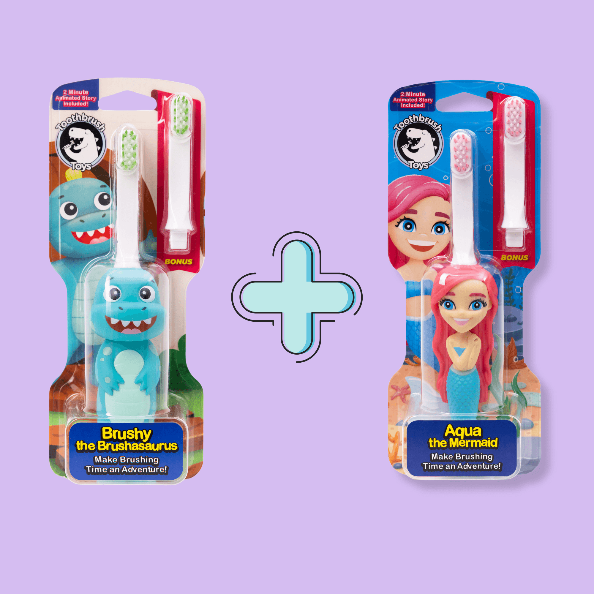 Toothbrush Toys Kids Character Toothbrush Set Bundle