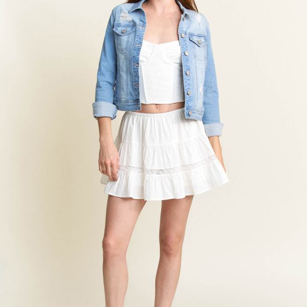 Classic Destructed Denim Jacket