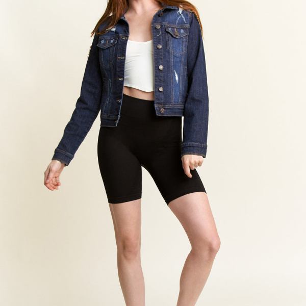 Destructed Regular Fit Denim Jacket