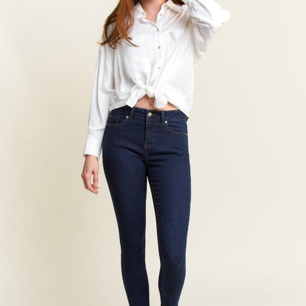 High Rise Classic Ankle Skinny Jeans
