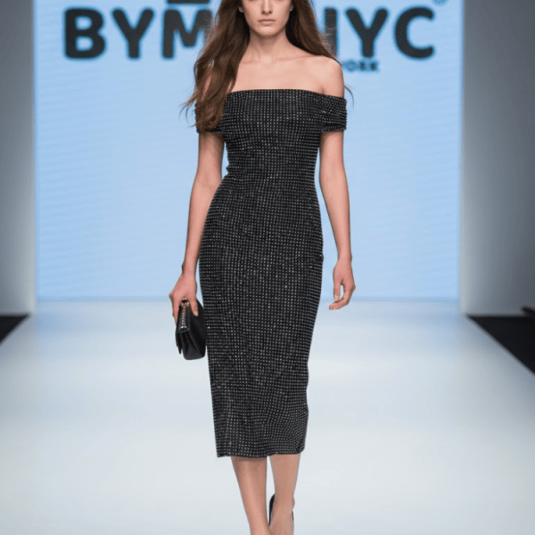 Black Midi Evening Dress GREENWICH: Prêt-à-Porter Line BYMANYC ® New York
