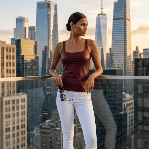 Burgundy HELLS KITCHEN Waxed Top Prêt-à-Porter BYMANYC ® New York