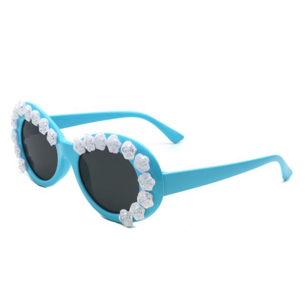 Vystra - Oval Flower Round Fashion Women's Sunglasses