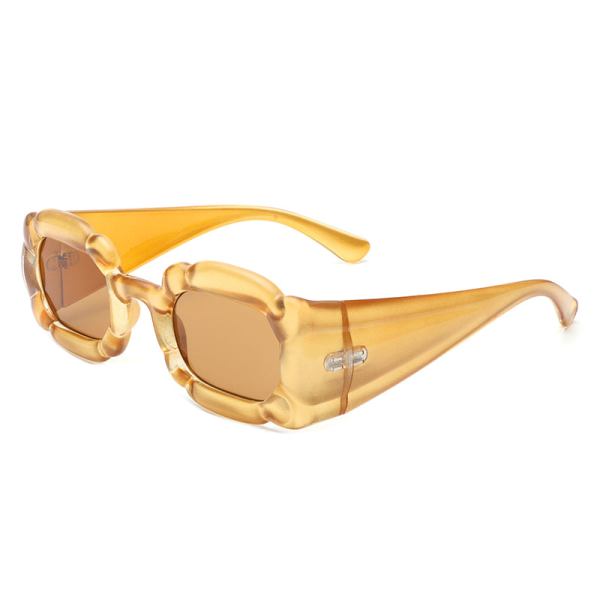Uplift - Geometric Irregular Thick Frame Square Fashion Sunglasses