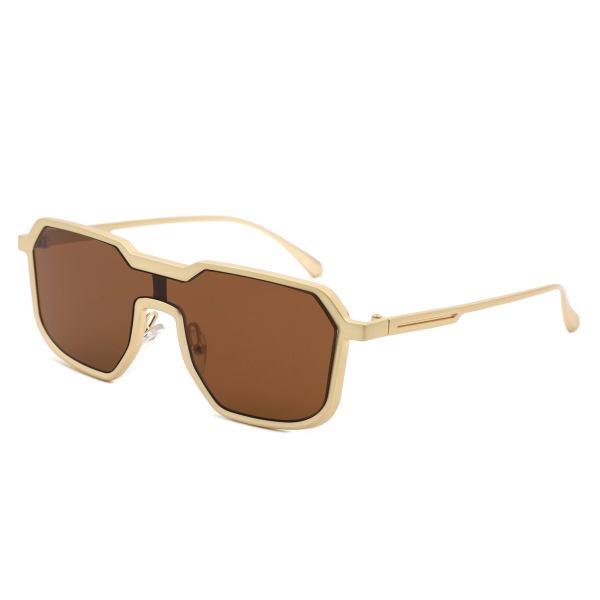 Fusion - Retro Oversized Square Geometric Fashion Sunglasses