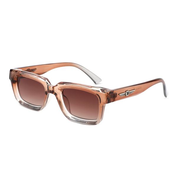 Qeclington - Retro Narrow Square Rectangular Sunglasses