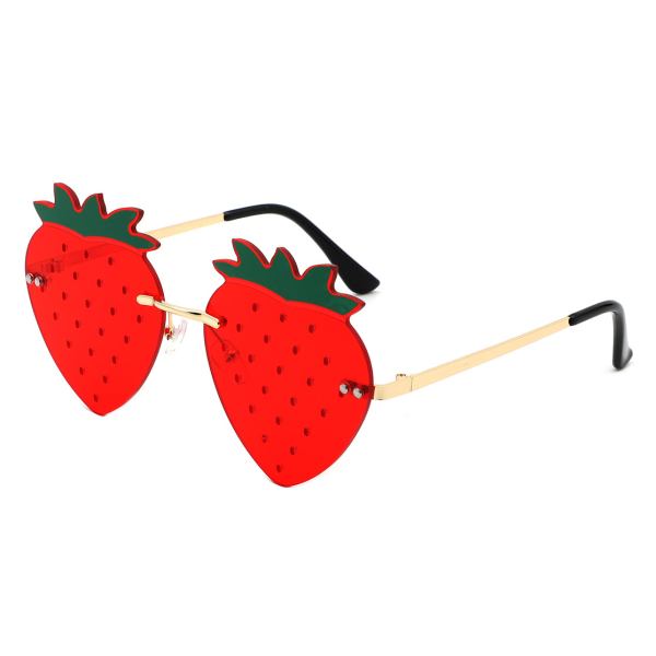Drakon - Summer Party Novelty Colored Strawberry Sunglasses