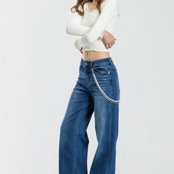High Rise Wide Leg Jeans
