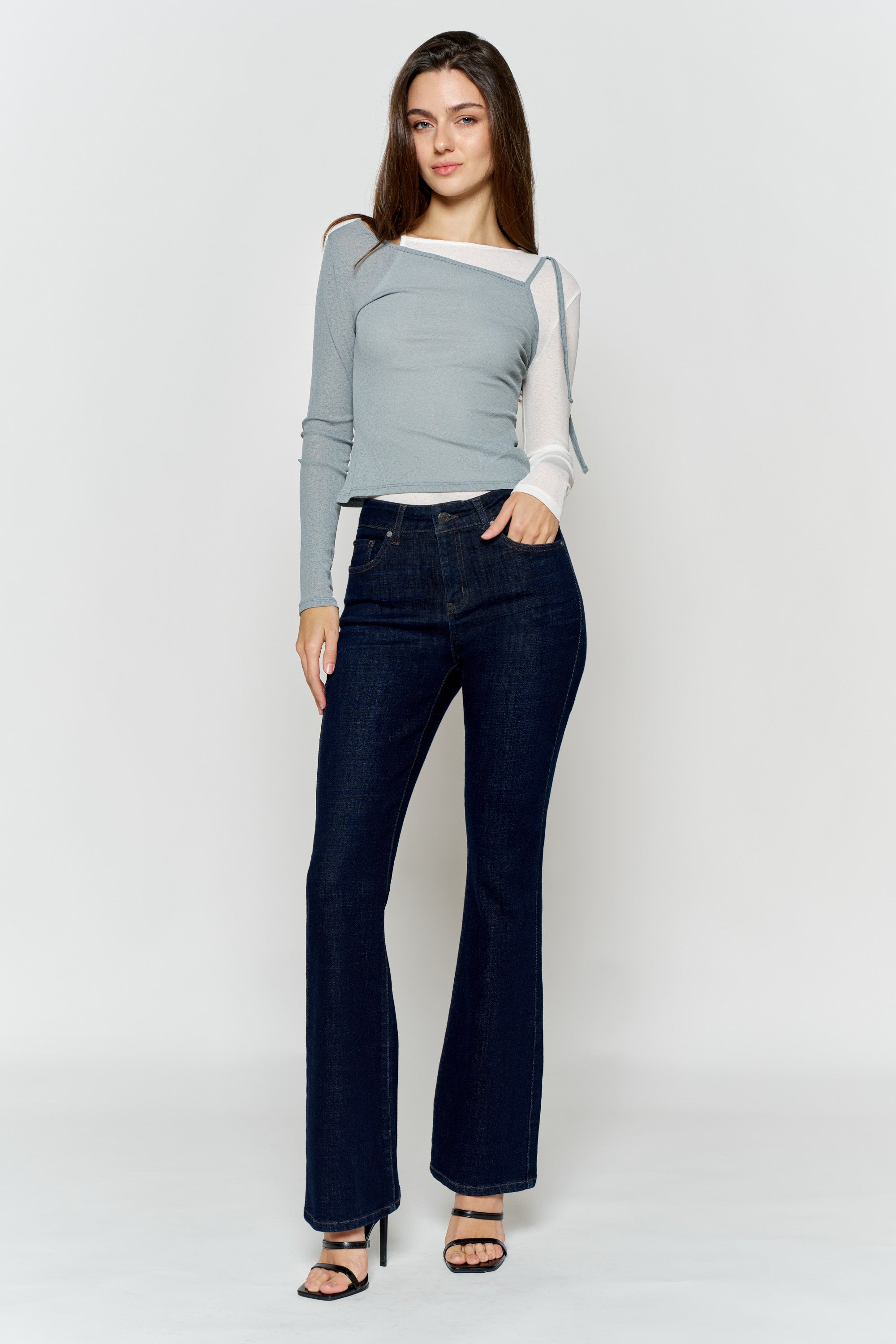 High Rise Bootcut Jeans