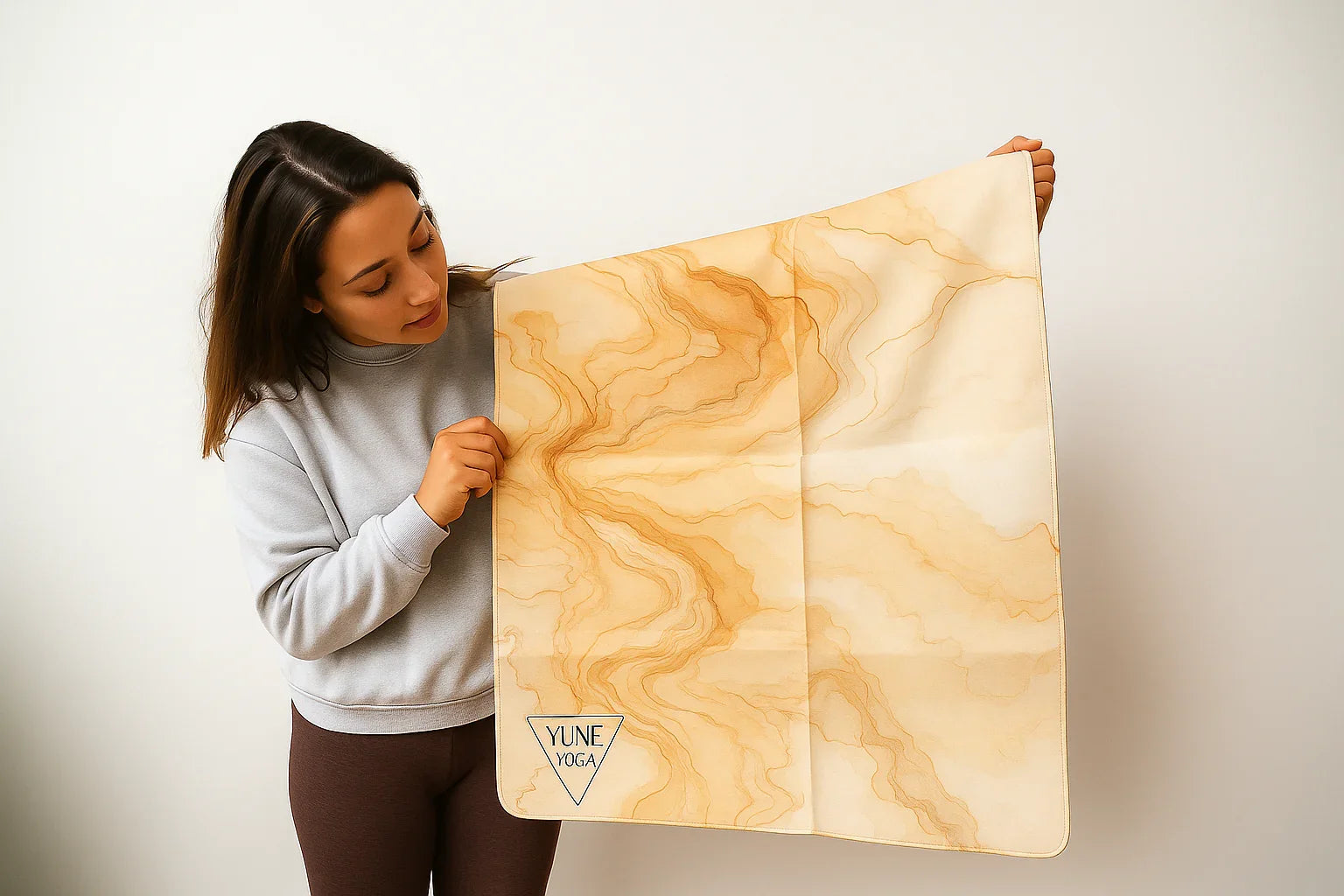 Calacatta Foldable Travel Yoga Mat โ 2mm Lightweight, Non-Slip, Eco-Friendly Mat for On-the-Go Practice | Yune Yoga