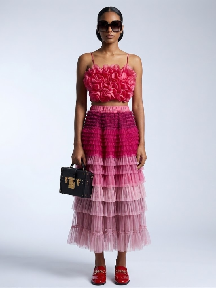 GRAMERCY Women's Skirt & Top Set Prรชt-ร -Porter BYMANYC ยฎ New York
