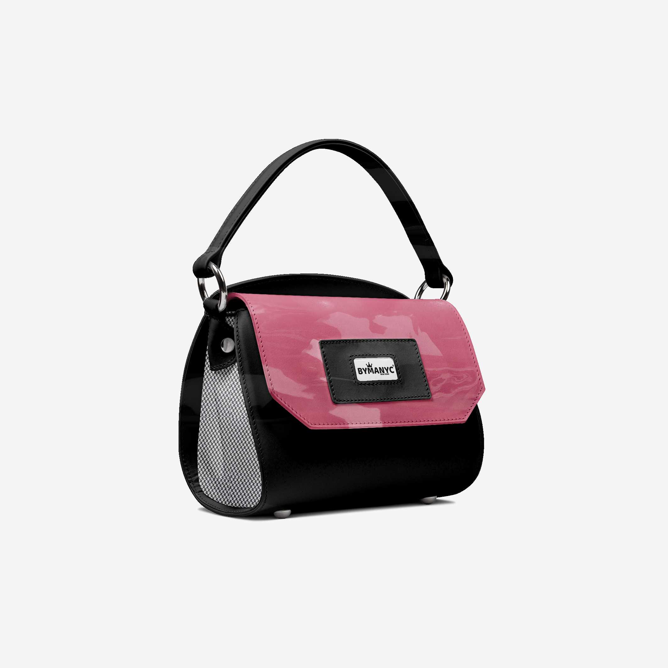 Handbag BYMANYC ยฎ New York โ Vegan Couture Trunk Mini in Manhattan Black