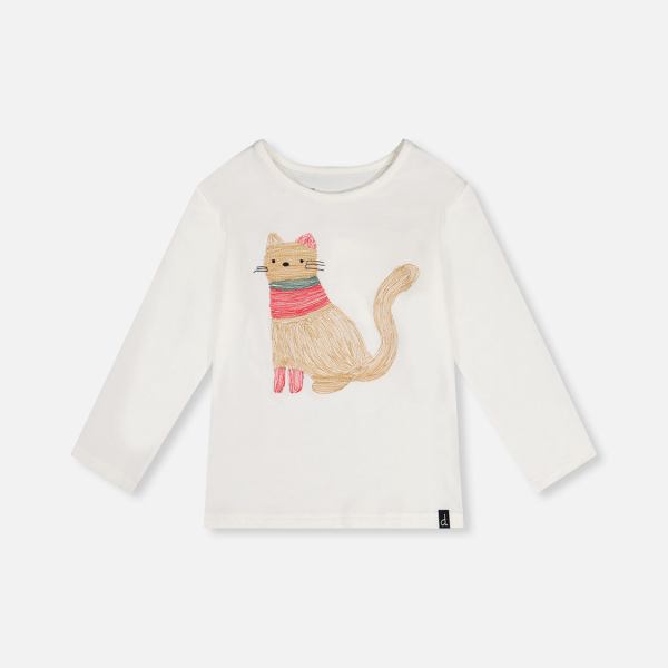 Organic Cotton Long Sleeve T-Shirt Off-White