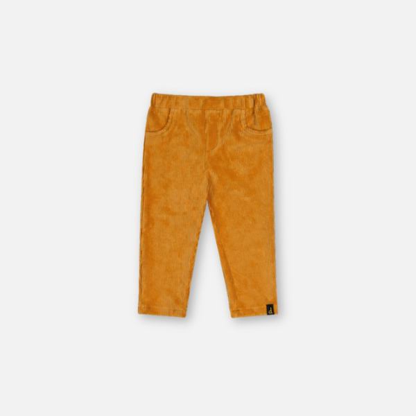 Baby Stretch Velour Treggings Yellow