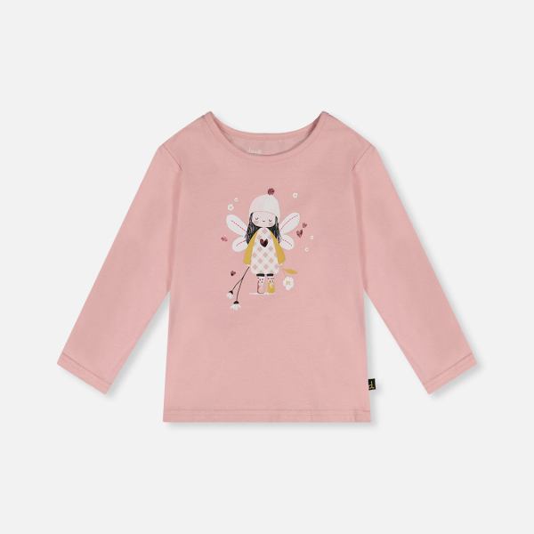 Organic Cotton T-Shirt Pale Dusty Pink