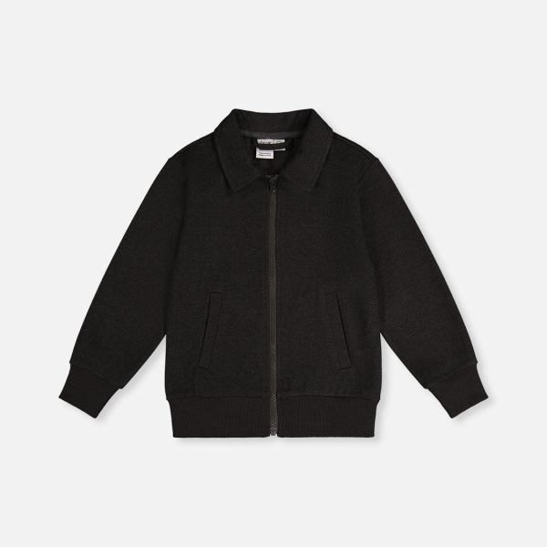 Front Zip Jacket Black