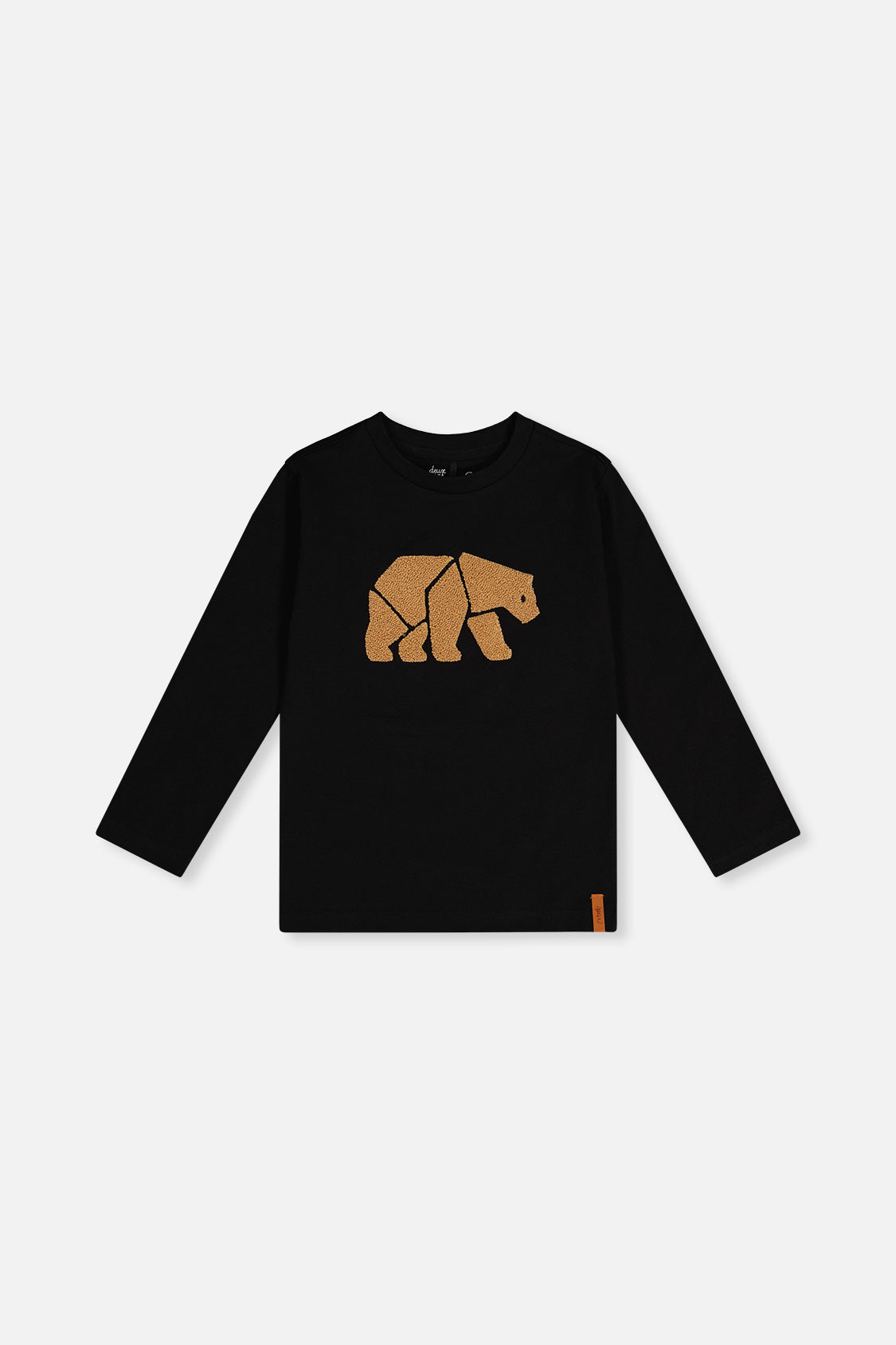 Organic Cotton Jersey T-Shirt Black And Beige