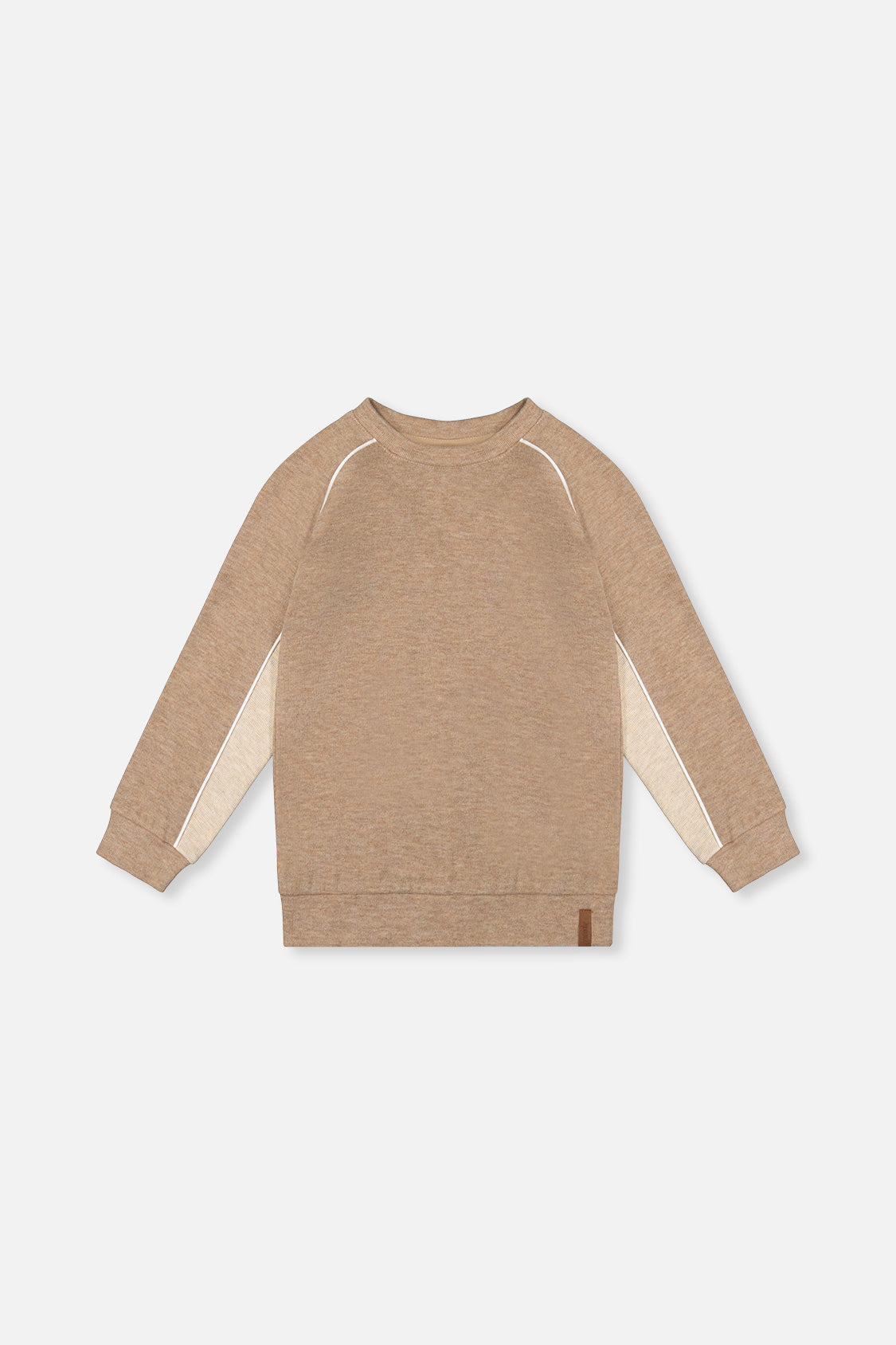 Brushed Jersey Top With Raglan Sleeves Taupe