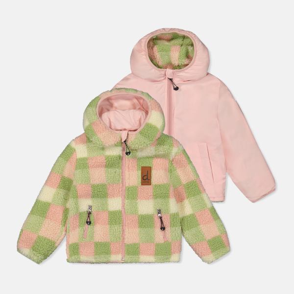 Baby Reversible Mid-Season Jacket Pale Dusty Pink