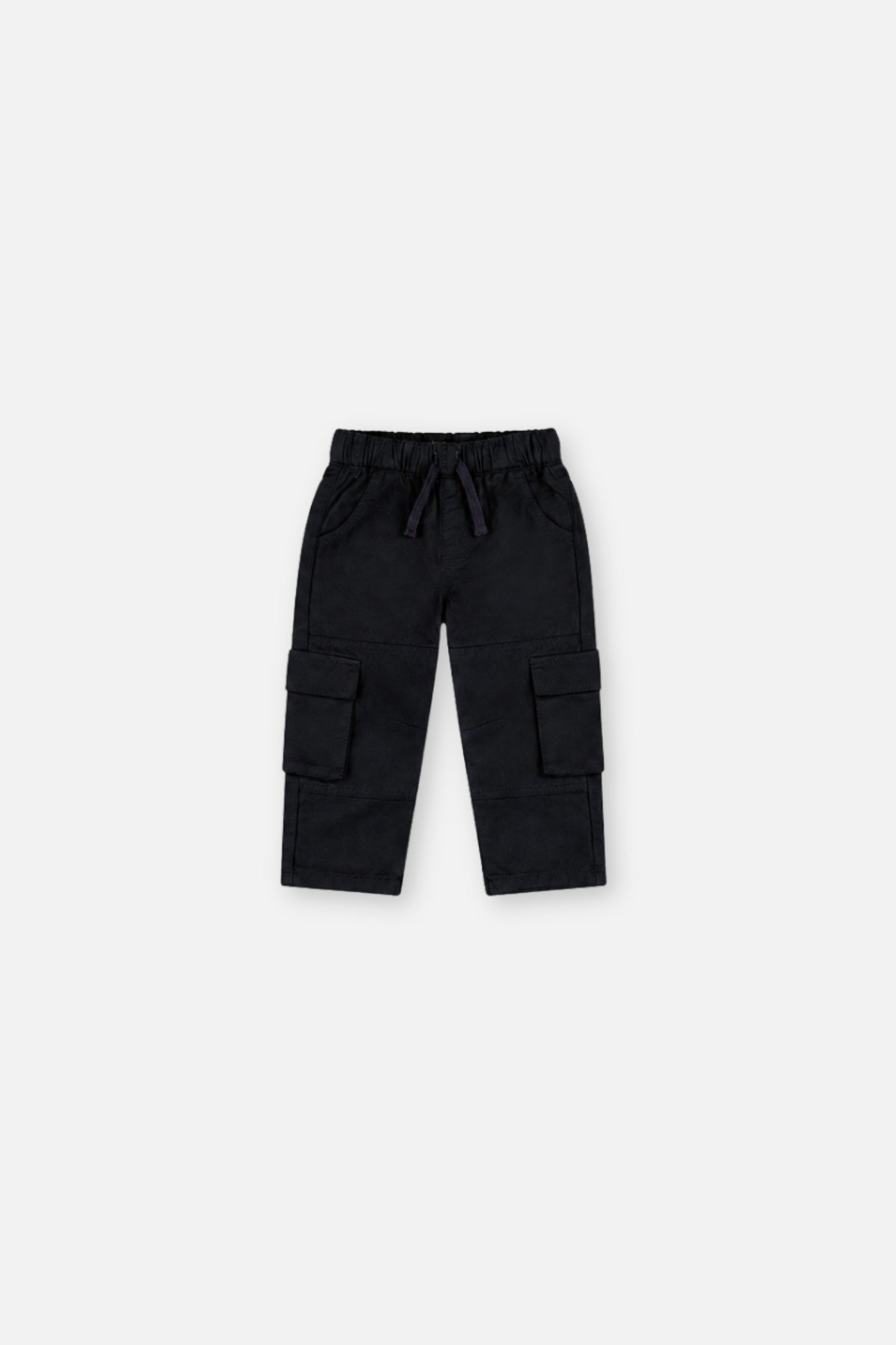 Baby Twill Pants With Cargo Pockets Dark Blue
