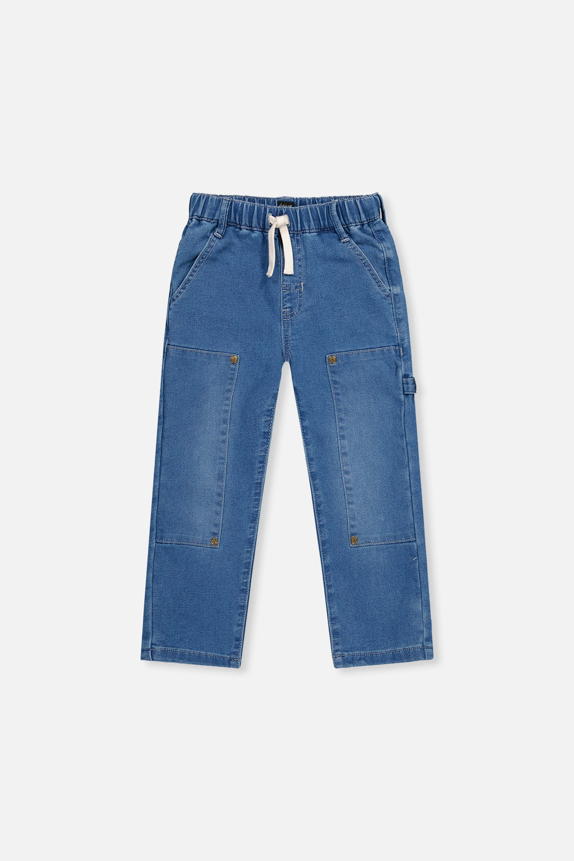 French Terry Denim Pants Light Blue