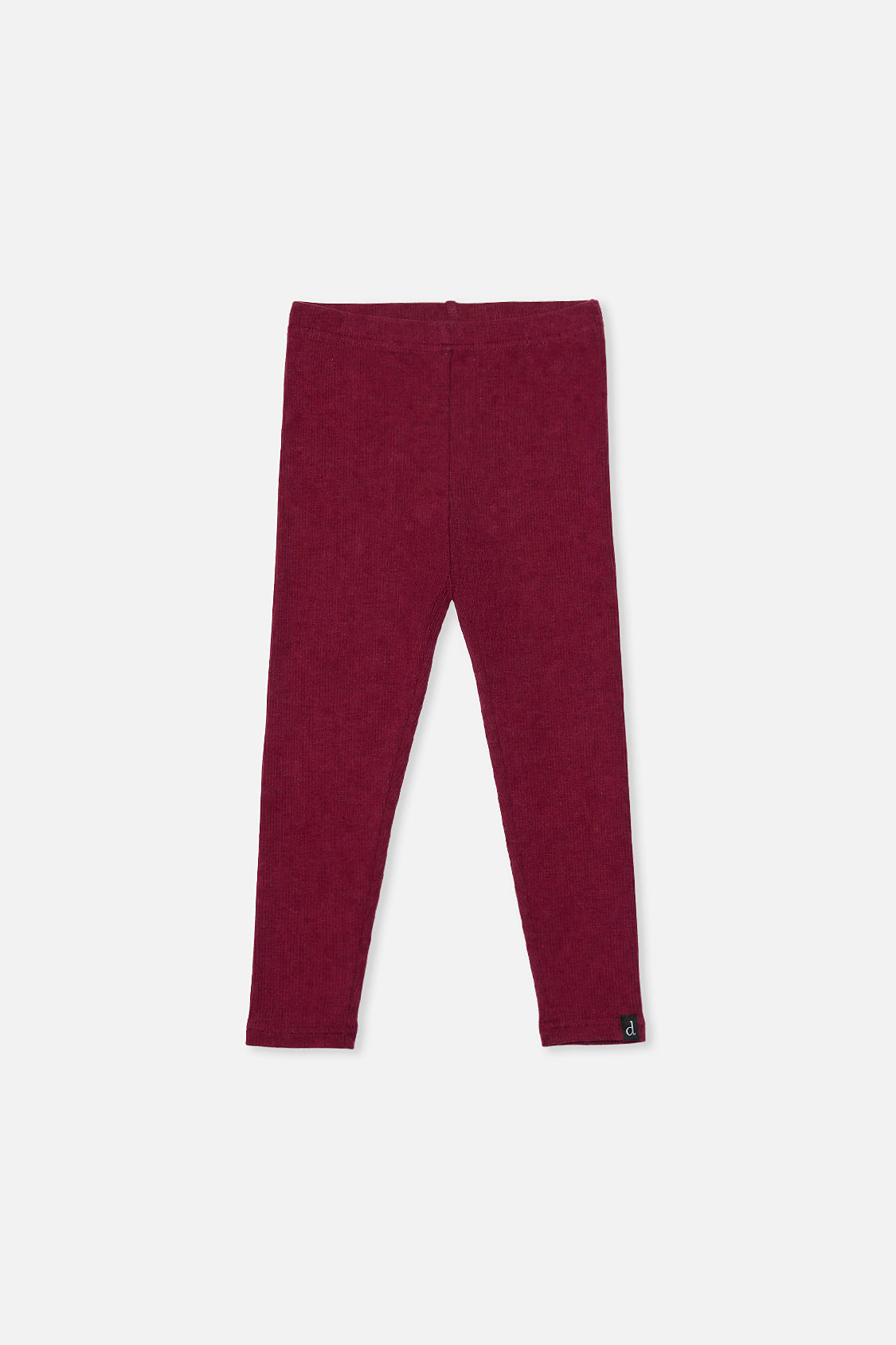 Baby Rib Leggings Reddish-Brown