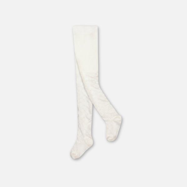 Baby Knit Textured Tights Off-White