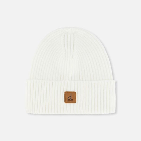 Ribbed Knit Hat Off-White
