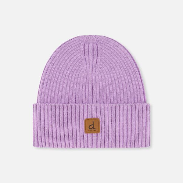 Ribbed Knit Hat Lavender