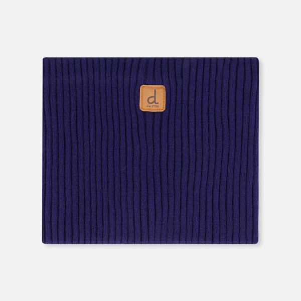 Baby Ribbed Knit Neckwarmer Navy Blue