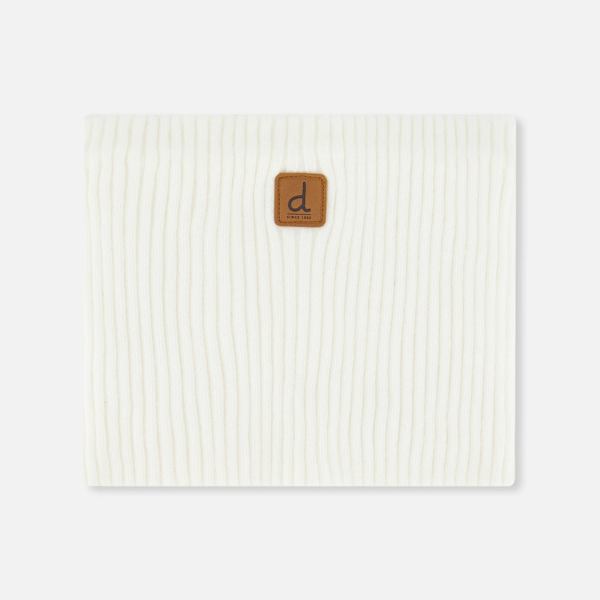 Ribbed Knit Neckwarmer Off-White