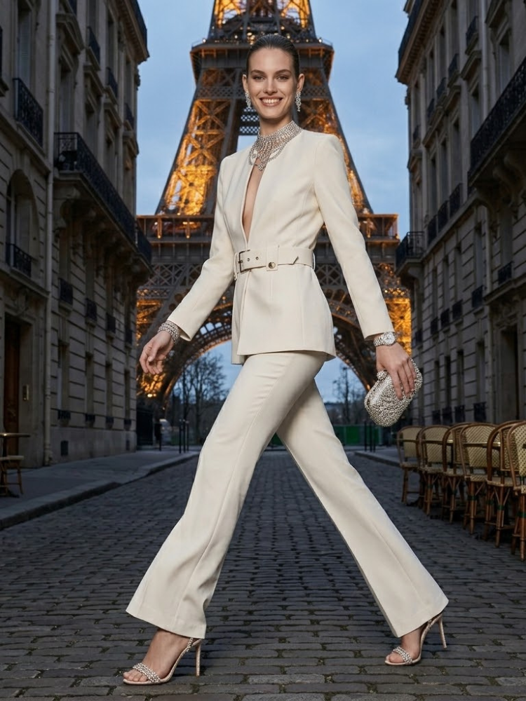 Jacket & Pants Set Women's AVENUE VICTOR HUGO New Collection PARIS LE MARAIS BYMANYC ยฎ New York