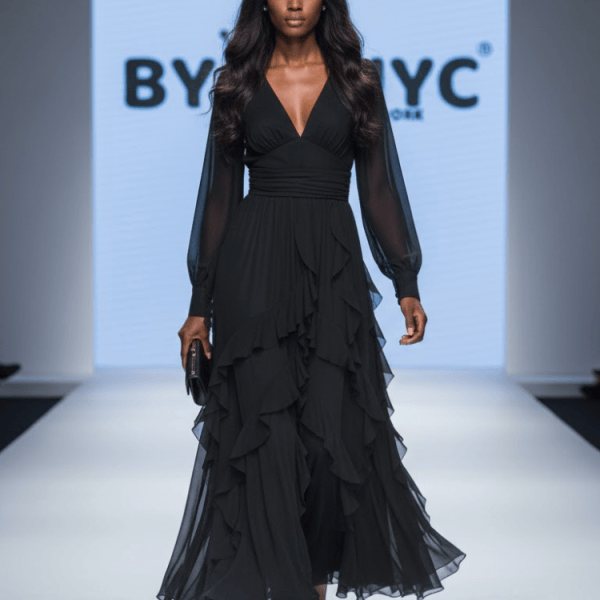 Long Black Evening Dress SUTTON PLACE: Prêt-à-Porter Line BYMANYC ® New York