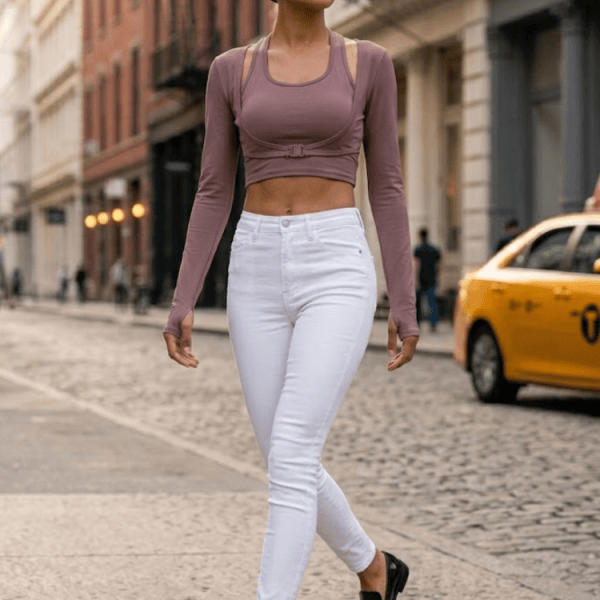 Mauve CENTRAL PARK Sports Top Prêt-à-Porter BYMANYC ® New York