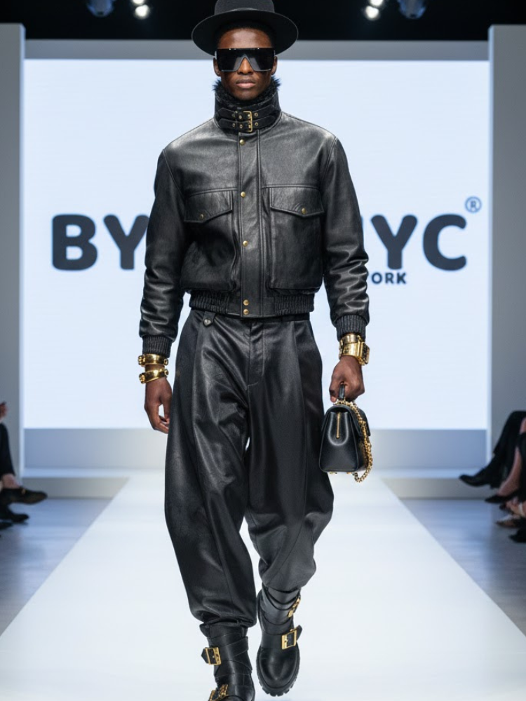 Men's Jacket VEGAN NOLITA NYFW Colecction BYMANYC ยฎ New York