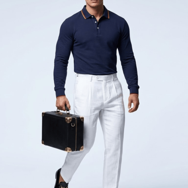 Men's Long-Sleeve Polo CENTRAL New Collection Prêt-à-Porter BYMANYC ® New York