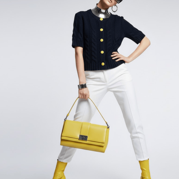 Navy Short-Sleeve Knit Cardigan SOHO: New Colección COUTURE in NOLITA - BYMANYC ® New York